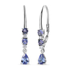 D'Joy Tansanit Ohrringe 925 Silber rhodiniert ca. 1,29 ct.