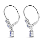 D'Joy Tansanit Ohrringe 925 Silber rhodiniert ca. 1,29 ct.