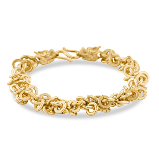 Nickelfreies Messing gelb vergoldet Armband ca. 20 cm, ca. 39,00g