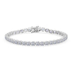 LUXURIANT DIAMOND - Lab Grown Diamant VS-EF SGL zertifiziert Armband ca. 19 cm 925 Silber rhodiniert ca. 10,00 ct.