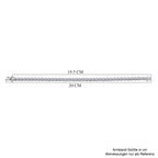 LUXURIANT DIAMOND - Lab Grown Diamant VS-EF SGL zertifiziert Armband ca. 19 cm 925 Silber rhodiniert ca. 10,00 ct.