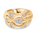 EVER TRUE Weißer Topas Ring Nickelfreies Messing (Größe 18.00) ca. 1,16 ct