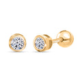 LUXURIANT DIAMOND - Lab Grown Diamant SI-GH Ohrringe 925 Silber 750 Gelbgold vermeil ca. 0.33 ct