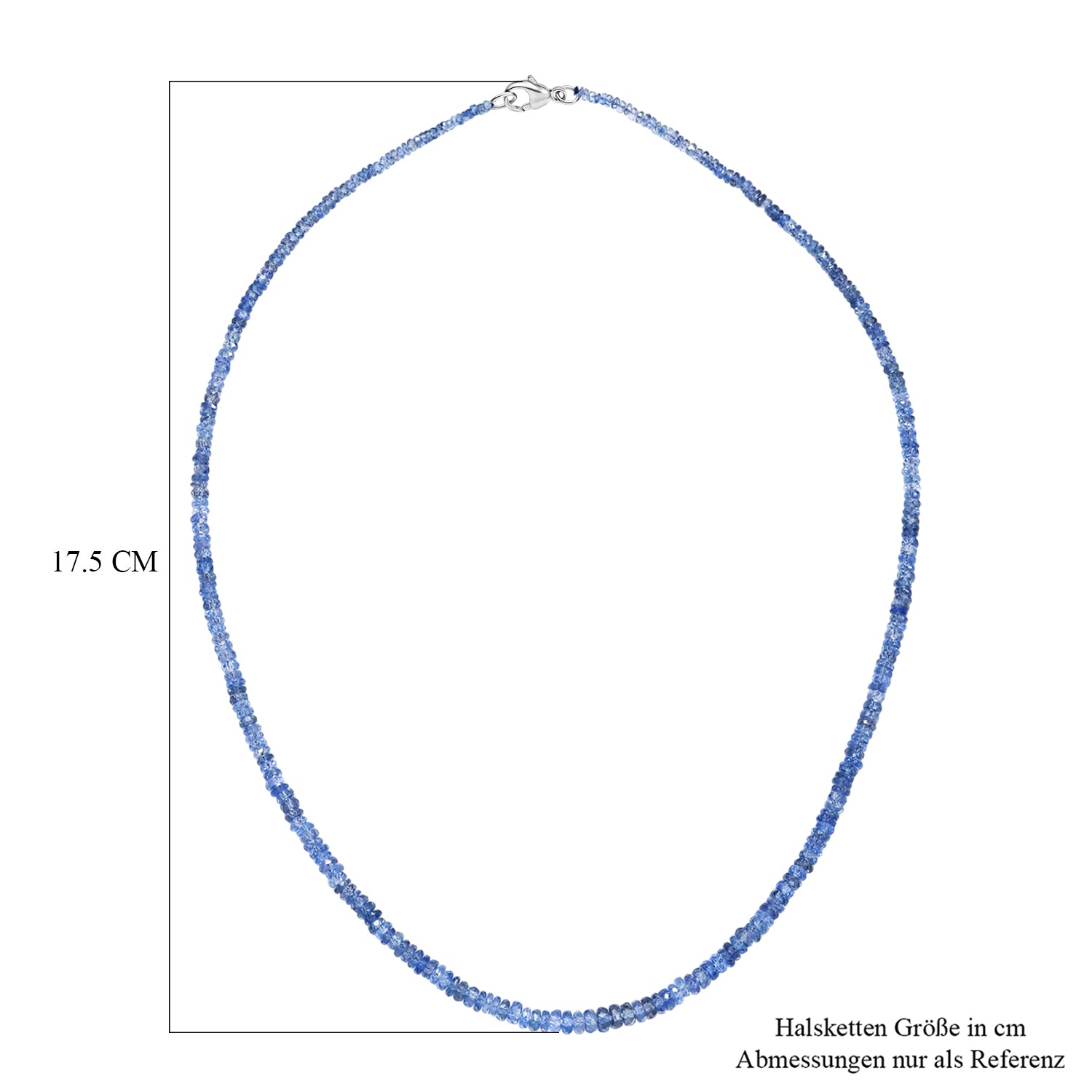 Rhapsody AAAA Ceylon-Saphir Halskette ca. 45 cm 950 Platin ca. 55,00 ct.