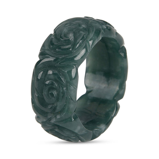 Natürlicher Olmek Jadeit Ring (Größe 19.00) ca. 35.00 ct