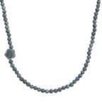 EXTREM SELTEN Natürlicher Olmek Jadeit Halskette ca. 50 cm 925 Silber rhodiniert ca. 170.00 ct