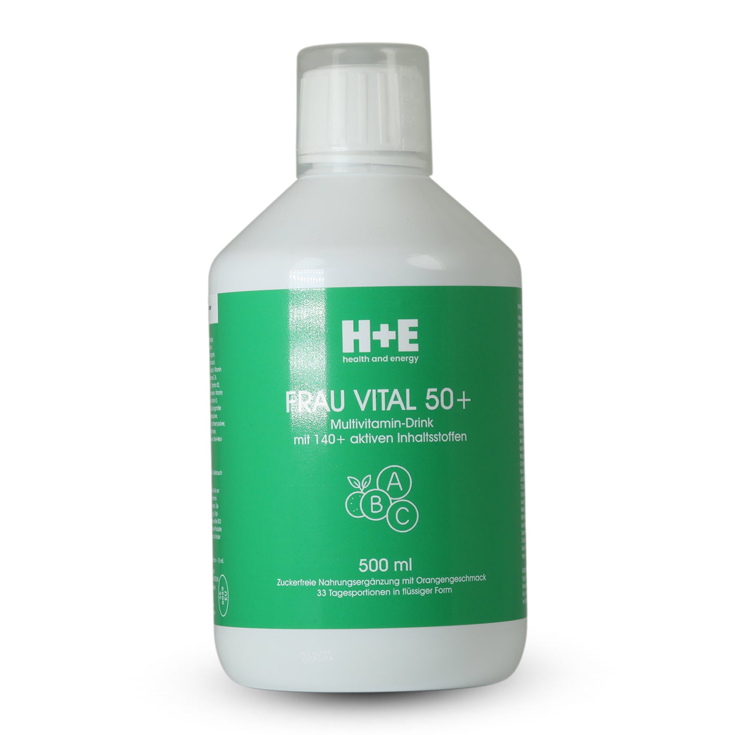 H+E Frau Vital 50+: flüssiges Multivitamin-Konzept mit über 140 sorgfältig abgestimmten Inhaltsstoffen, 500ml
