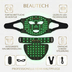 BEAUTECH Gesichts und Dekolleté maske, LED Lichttherapie, Schwarz