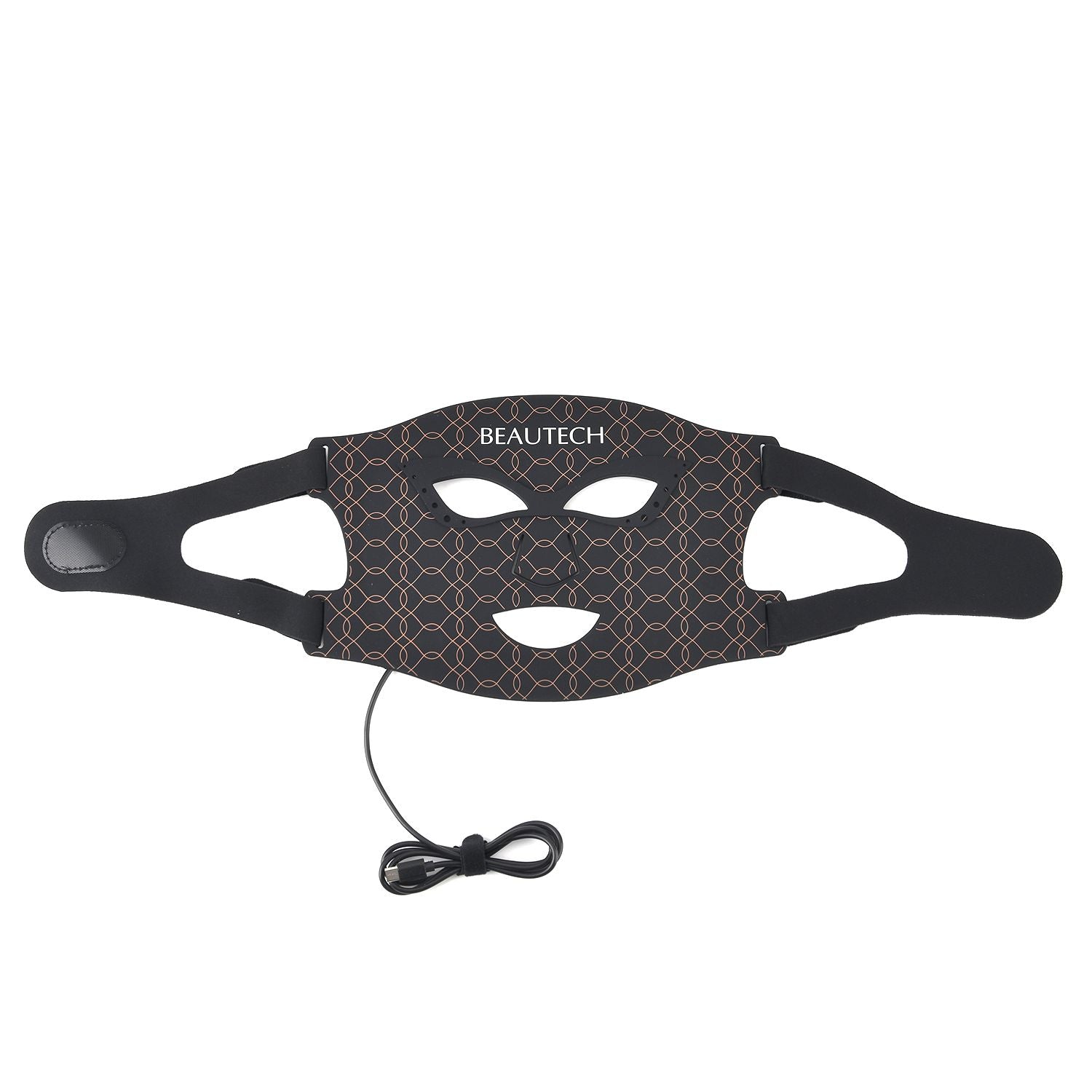 BEAUTECH Gesichts und Dekolleté maske, LED Lichttherapie, Schwarz