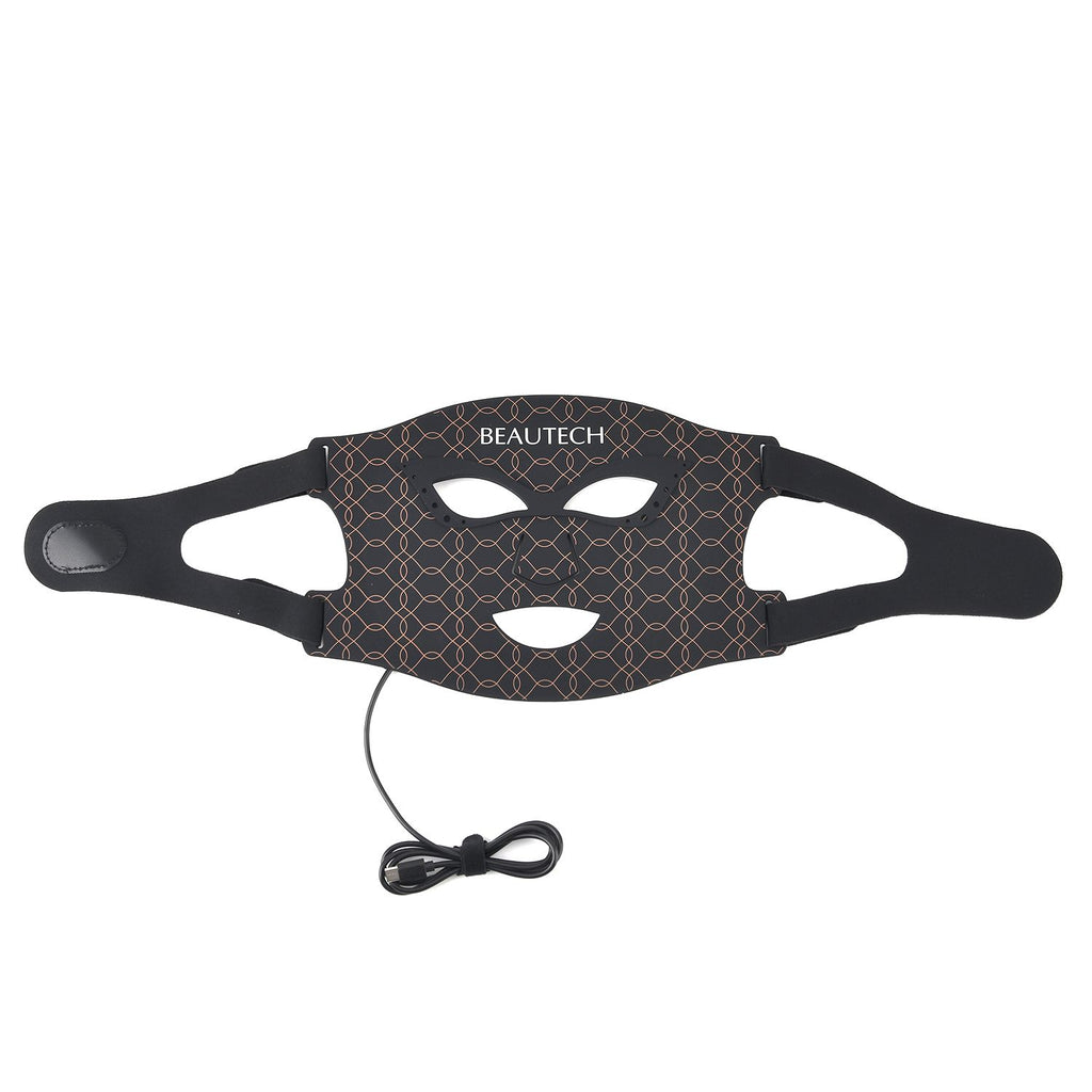 BEAUTECH Gesichts und Dekolleté maske, LED Lichttherapie, Schwarz