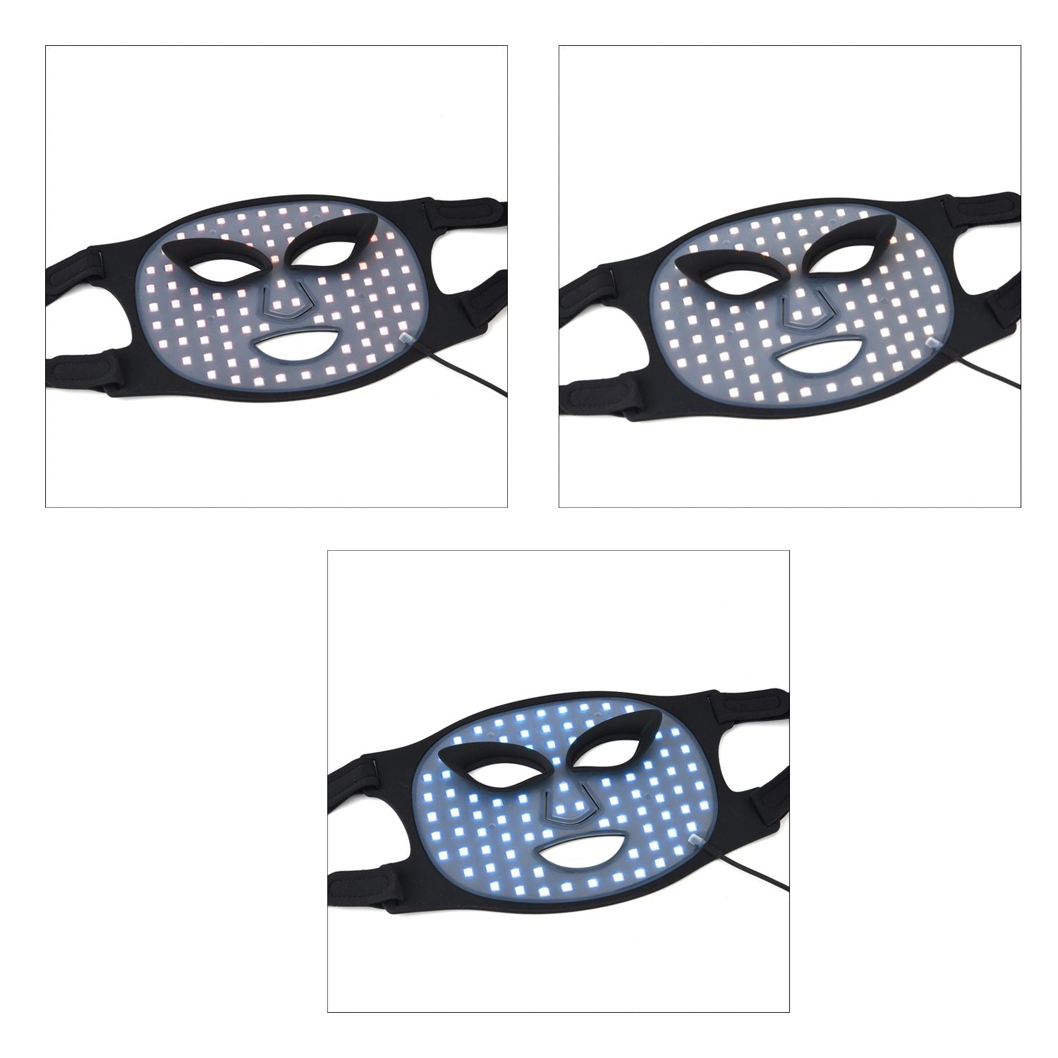 BEAUTECH Gesichts und Dekolleté maske, LED Lichttherapie, Schwarz