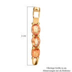 D'Joy AA Goldener Saphir Ohrringe 925 Silber 750 Gelb Vergoldet ca. 1.46 ct