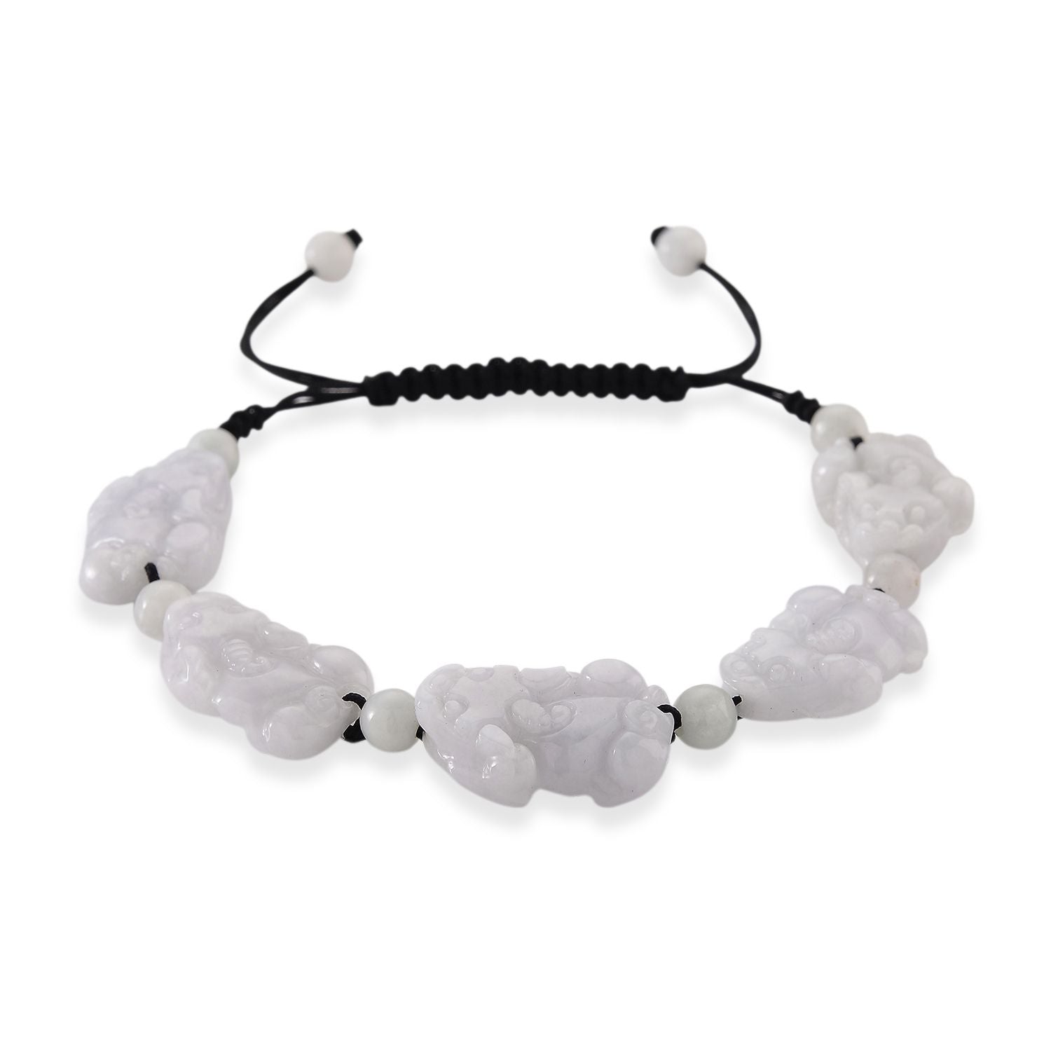 Weiße Jade Armband Flexibles (15.25- 23 cm) ca. 80,00 ct.