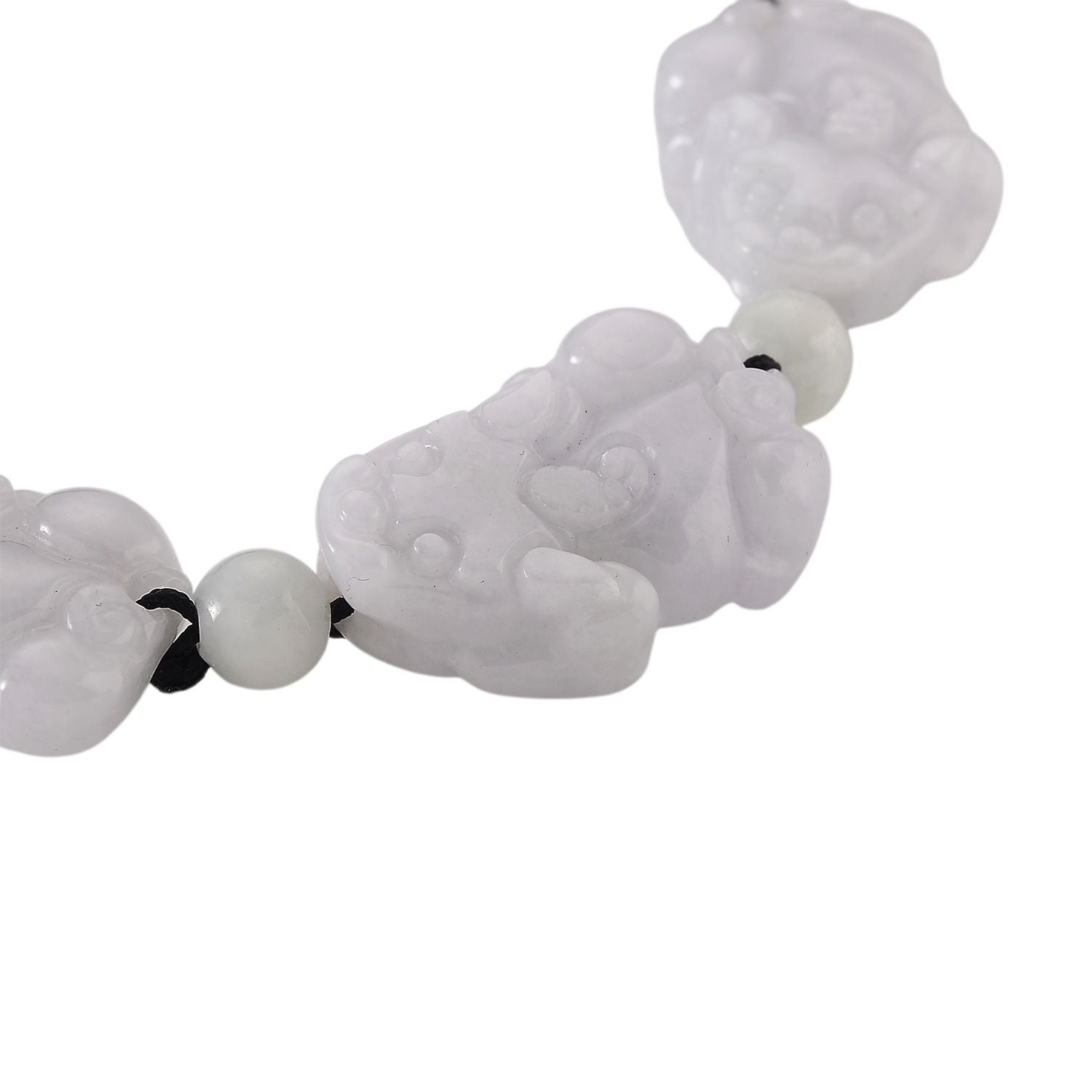 Weiße Jade Armband Flexibles (15.25- 23 cm) ca. 80,00 ct.