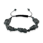 Olmek Jadeit Armband Flexibles (15.25- 23 cm) ca. 85,00 ct.