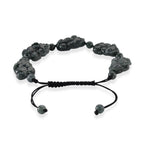Olmek Jadeit Armband Flexibles (15.25- 23 cm) ca. 85,00 ct.