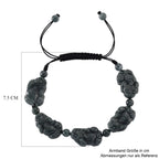 Olmek Jadeit Armband Flexibles (15.25- 23 cm) ca. 85,00 ct.