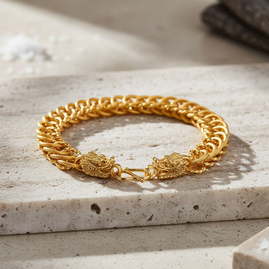 GOLD LOOKS - Nickelfreies Messing Armband ca. 21 cm ca. 33,80g