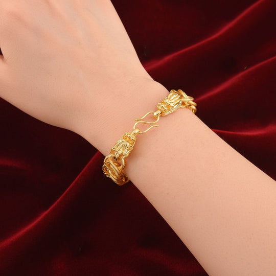 GOLD LOOKS - Nickelfreies Messing Armband ca. 21 cm ca. 33,80g