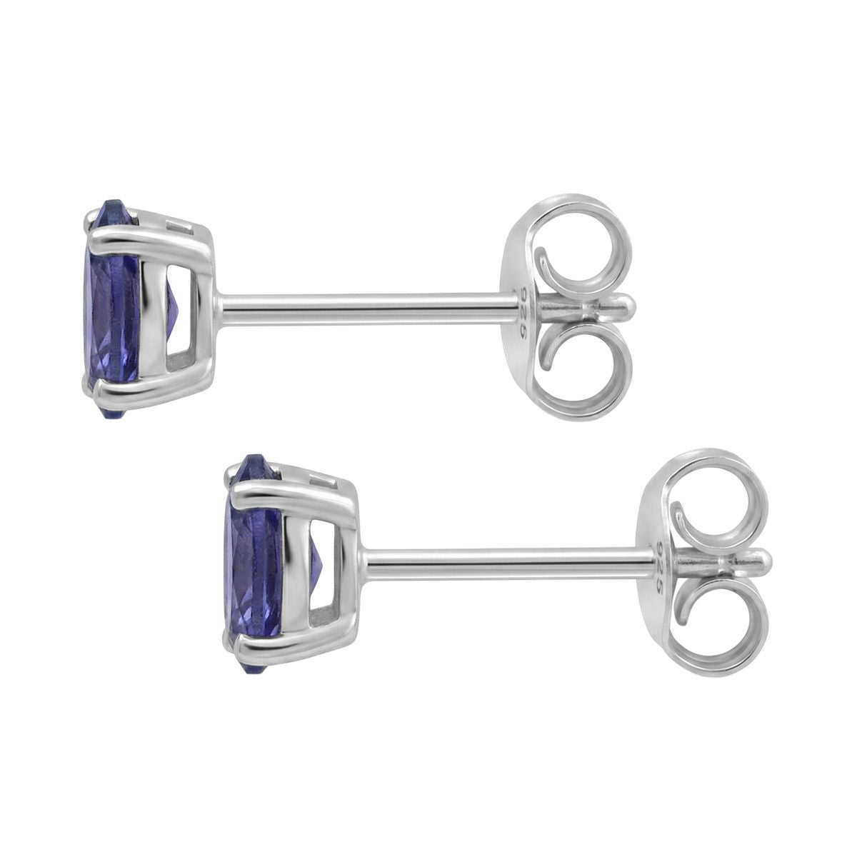 D'Joy AA Tansanit Ohrringe 925 Silber rhodiniert ca. 0.46 ct