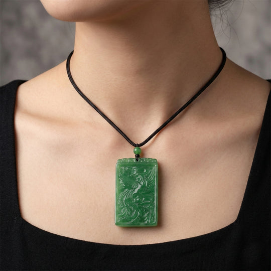 Grüne Jade Halskette Flexibles cm ca. 105.00 ct