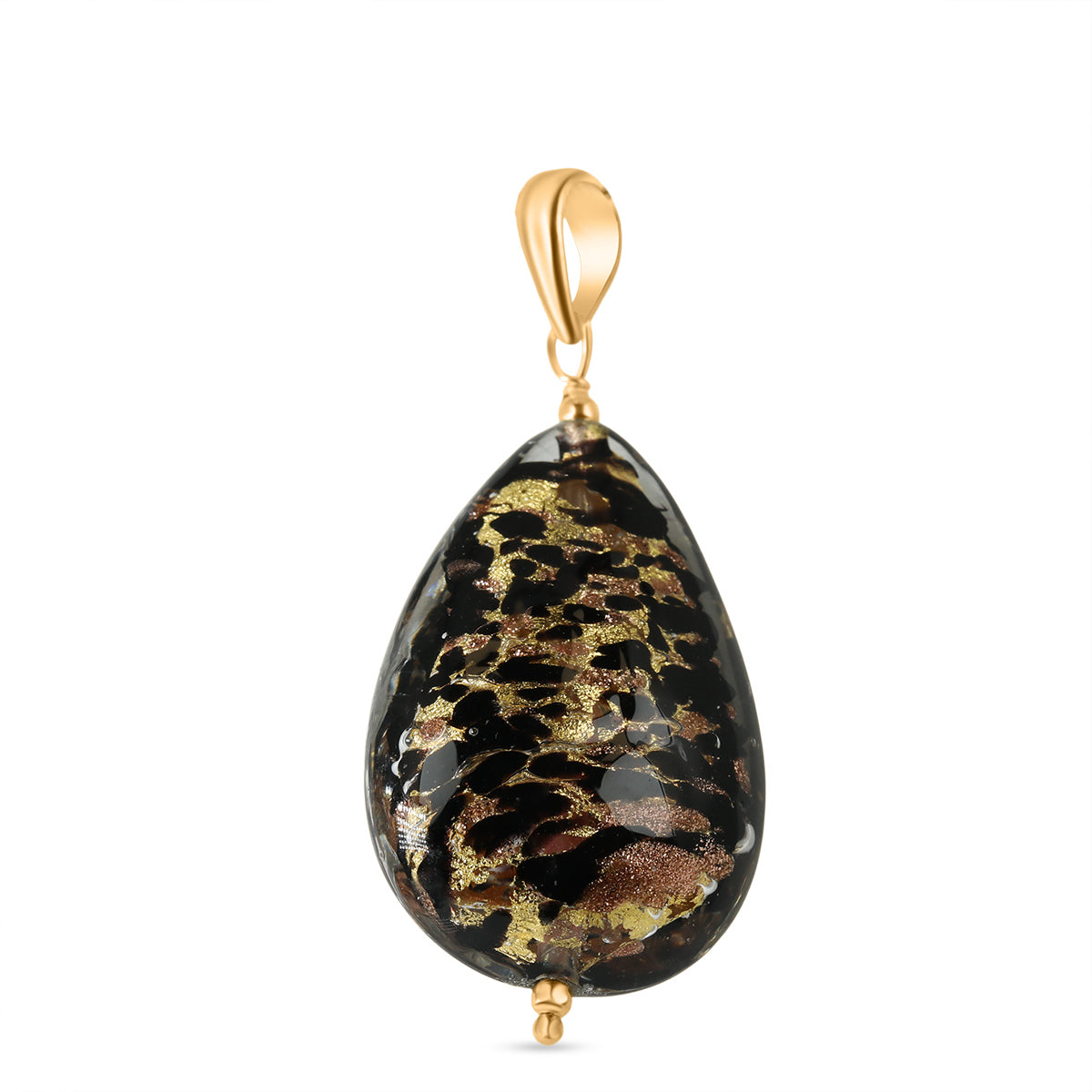 IL MURANO DI FRANCESCA - Jungle Mood Anhänger 925 Silber 750 Gelb Vergoldet