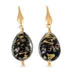 IL MURANO DI FRANCESCA - Jungle Mood Ohrringe 925 Silber 750 Gelb Vergoldet