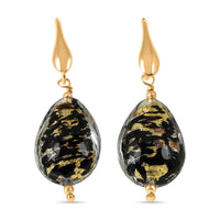 IL MURANO DI FRANCESCA - Jungle Mood Ohrringe 925 Silber 750 Gelb Vergoldet