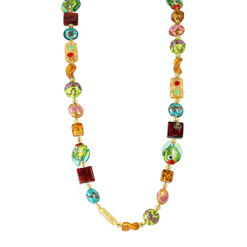 IL MURANO DI FRANCESCA - Venezia Mehrfarbiger Halskette 76 cm