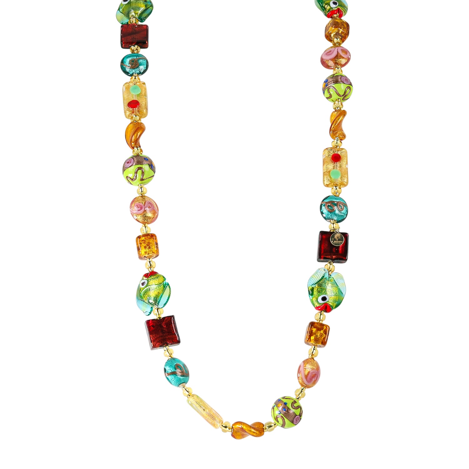 IL MURANO DI FRANCESCA - Venezia Mehrfarbiger Halskette 76 cm