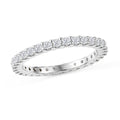 D'Joy Moissanit Ring 925 Silber Rhodiniert (Größe 19.00) ca. 1,09 ct