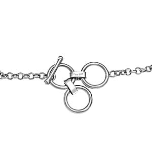 Indischen Handwerkkunst: Keshi-Stil Süßwasser Perle, Polki-Moissanit Armband ca. 18.5 cm 925 Silber Rhodiniert 32.72 ct