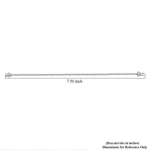 D'Joy Lab Grown Diamant I2-I3 Armband ca. 20 cm 925 Silber Rhodiniert ca. 1,00 ct.