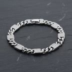 DESIGNER INSPIRIERT - Weißer Zirkonia Armband ca. 19 cm Nickelfreies Messing