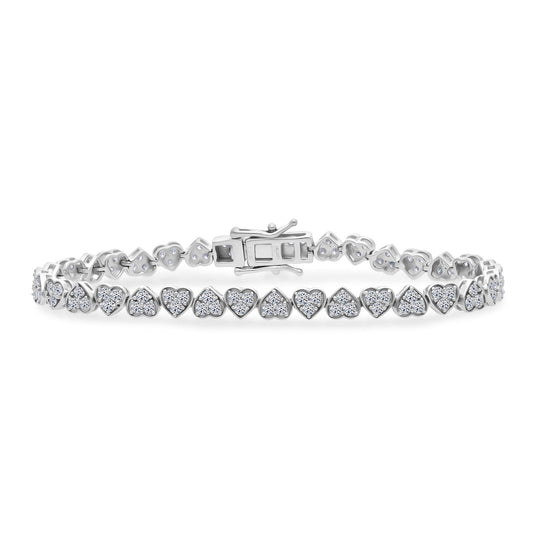LUXURIANT SGL zertifizierte SI-GH Labor Diamant 45cm Halskette und 19cm Armband