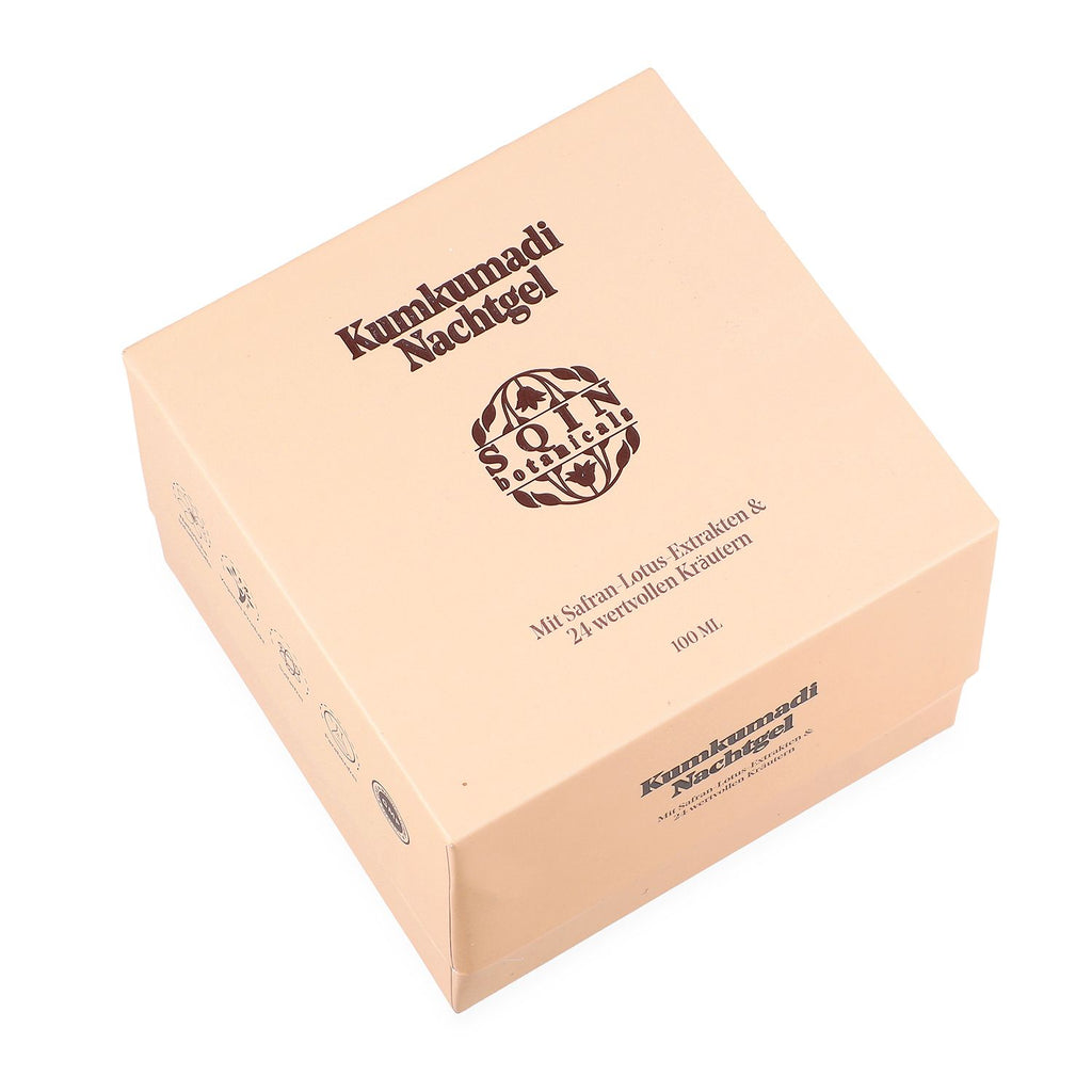 SQIN Botanicals Kumkumadi Kollektion mit Körperöl (100ml), Gesichtsöl (50ml), Cold Cream (100ml), und Nachtgel (100ml)