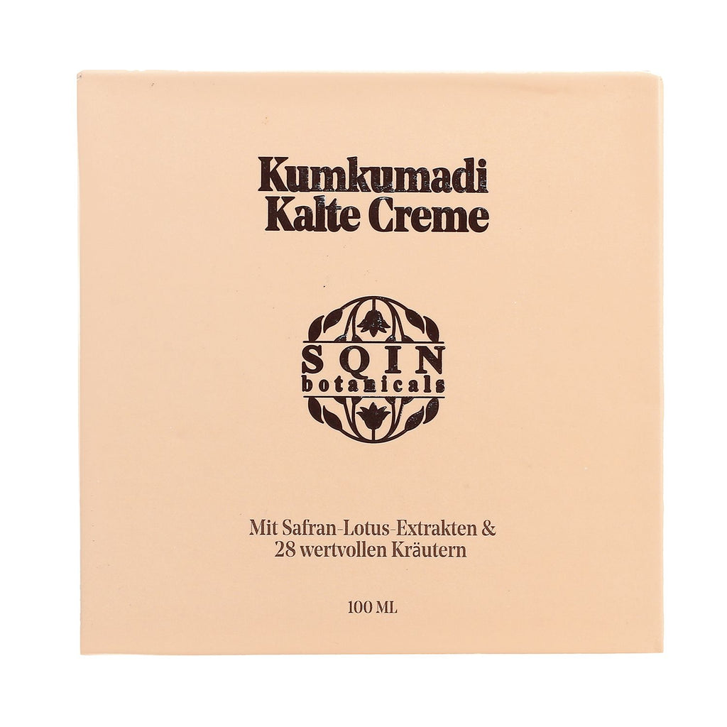SQIN Botanicals Kumkumadi Kollektion mit Körperöl (100ml), Gesichtsöl (50ml), Cold Cream (100ml), und Nachtgel (100ml)