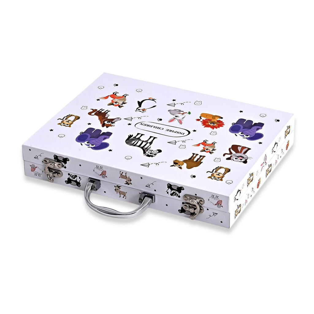 LIVMORE Künstler Malset 84 teilig in Aufbewahrungskoffer 30 x 25 cm, Mherfarbig