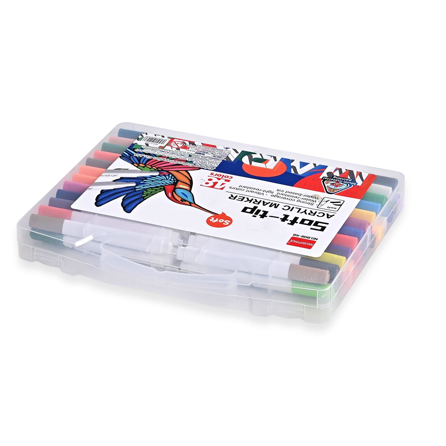 LIVMORE Premium Acryl Marker Set 48 teilig in Aufbewahrungsbox