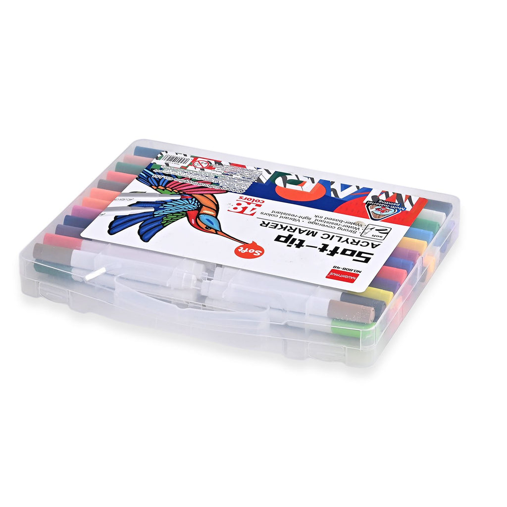 LIVMORE Premium Acryl Marker Set 48 teilig in Aufbewahrungsbox