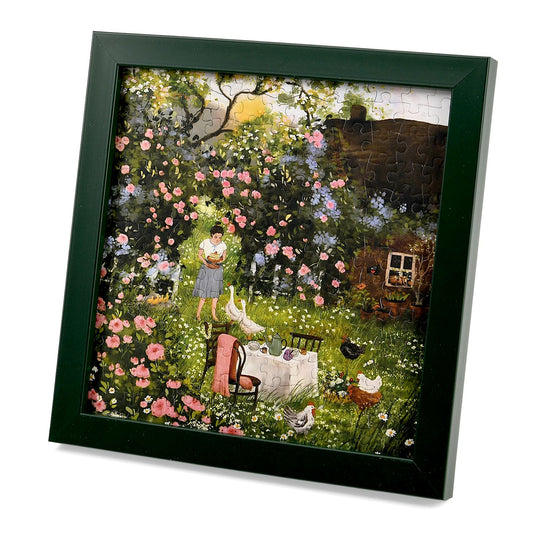 LIVMORE DIY Bilderrahmen Puzzle Bastelset 169 teilig Sternennacht Motiv 18.1 x 13 x 18.1 cm Blau