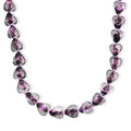 Lila 53,3+5cm Halskette im Murano-Stil
