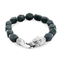 Jade Armband ca. 19 cm 316L Edelstahl ca. 140.00 ct