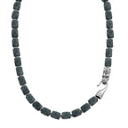 EXTREM SELTEN Natürlicher Olmek Jadeit Jade Halskette, Drachen Verschluss ca. 50 cm ca. 400.00 ct