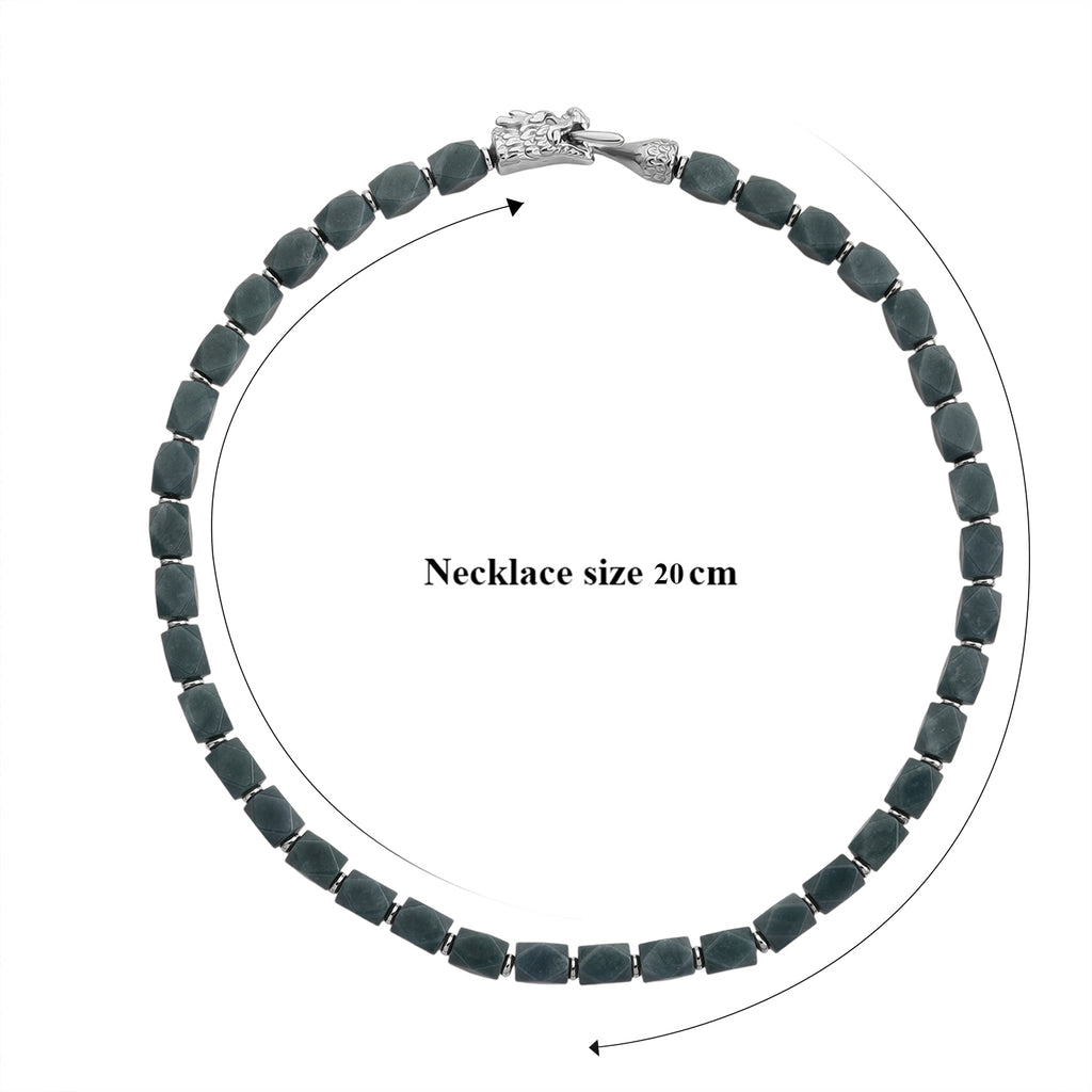 EXTREM SELTEN Natürlicher Olmek Jadeit Jade Halskette, Drachen Verschluss ca. 50 cm ca. 400.00 ct