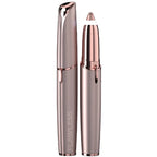 Finishing Touch Flawless Augenbrauen-Trimmer, 18 Karat vergoldet, mit integriertem Licht, Roségold