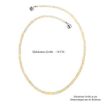 D'Joy Natürlicher, äthiopischer Welo Opal Halskette ca. 45 cm 925 Silber rhodiniert ca. 45.00 ct