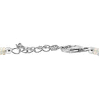 D'Joy Natürlicher, äthiopischer Welo Opal Armband ca. 19 cm + 5 cm Extender, 925 Silber rhodiniert ca. 18,00 ct.