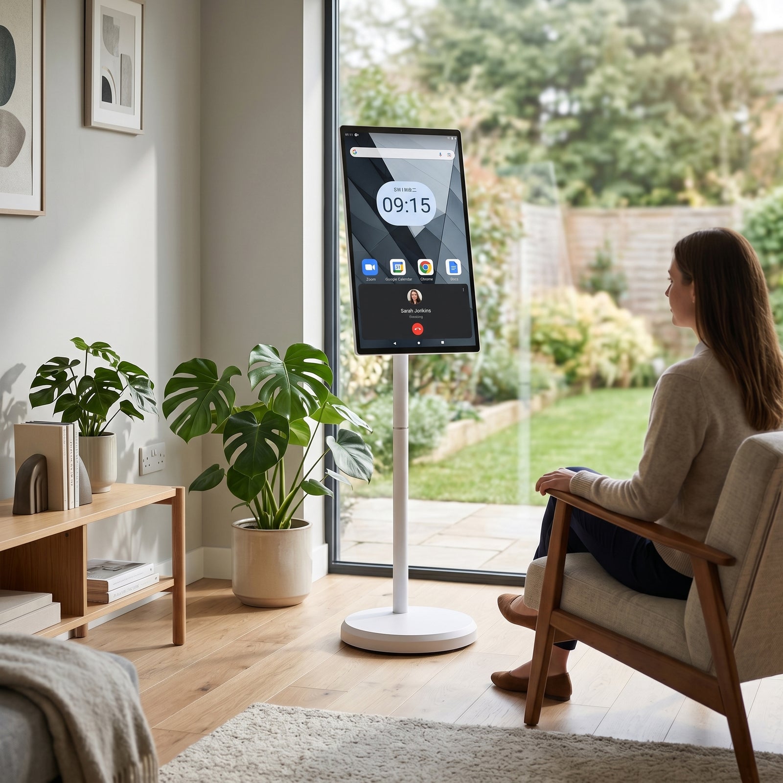 SmartView Touch Display mit Android 13, 21,5 Zoll Full HD Bildschirm, WLAN und Bluetooth, Weiß
