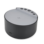 LIVMORE 5-in-1 Soundlight Lautsprecher mit Wireless Charger und RGB Licht, Schwarz